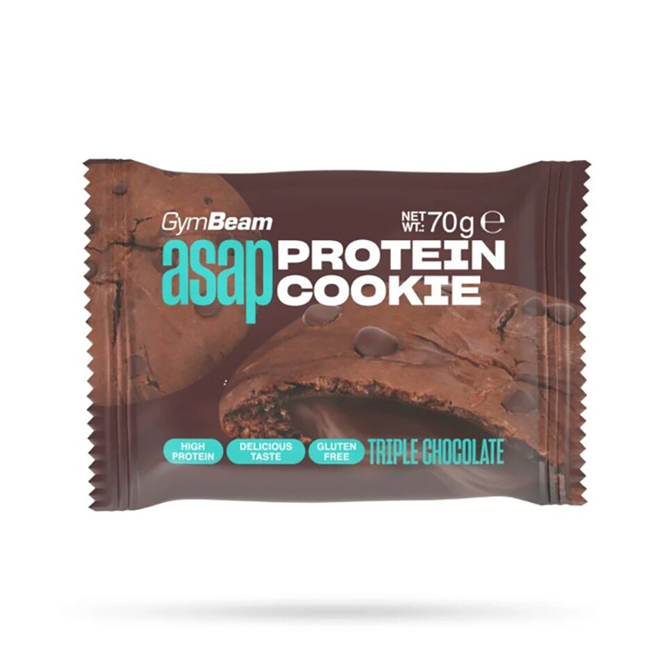 GymBeam ASAP Protein Cookie příchuť trojitá čokoláda 70g