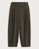 image 4 of The F&F Edit Double Pleated Barrel Leg Trousers in Khaki