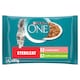 image 1 of Purina ONE Sterilised Cat Pouches Turkey, Salmon in Juice 4 x 85 g
