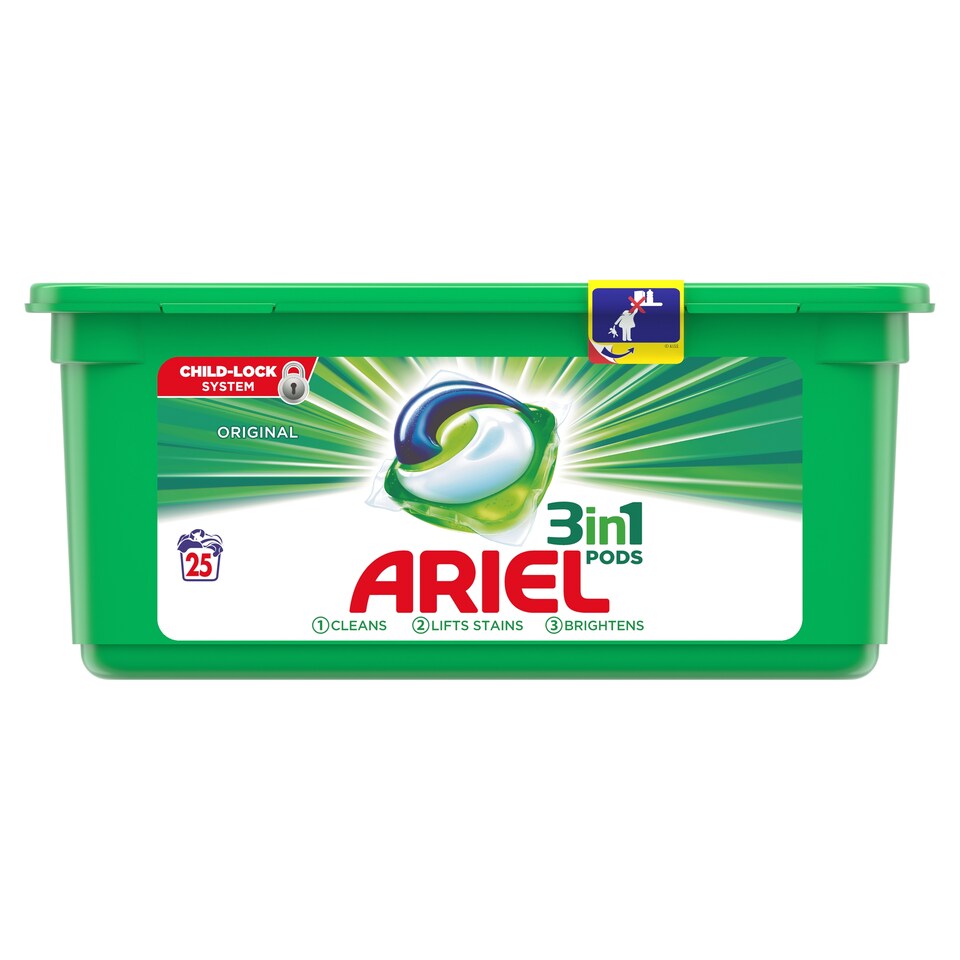 Ariel Original 3In1 Pods Capsules 27 Washes