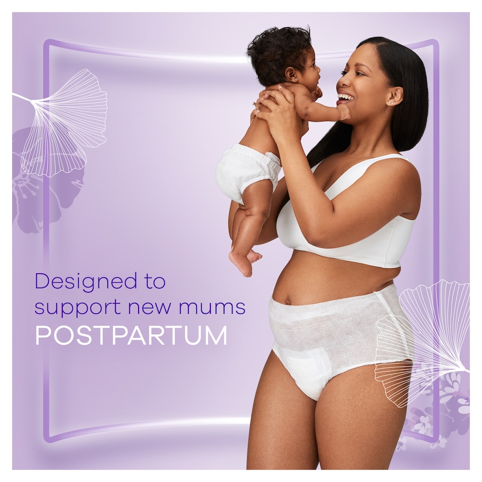 image 1 of Always Discreet Post Partum Pants Large 8ct
