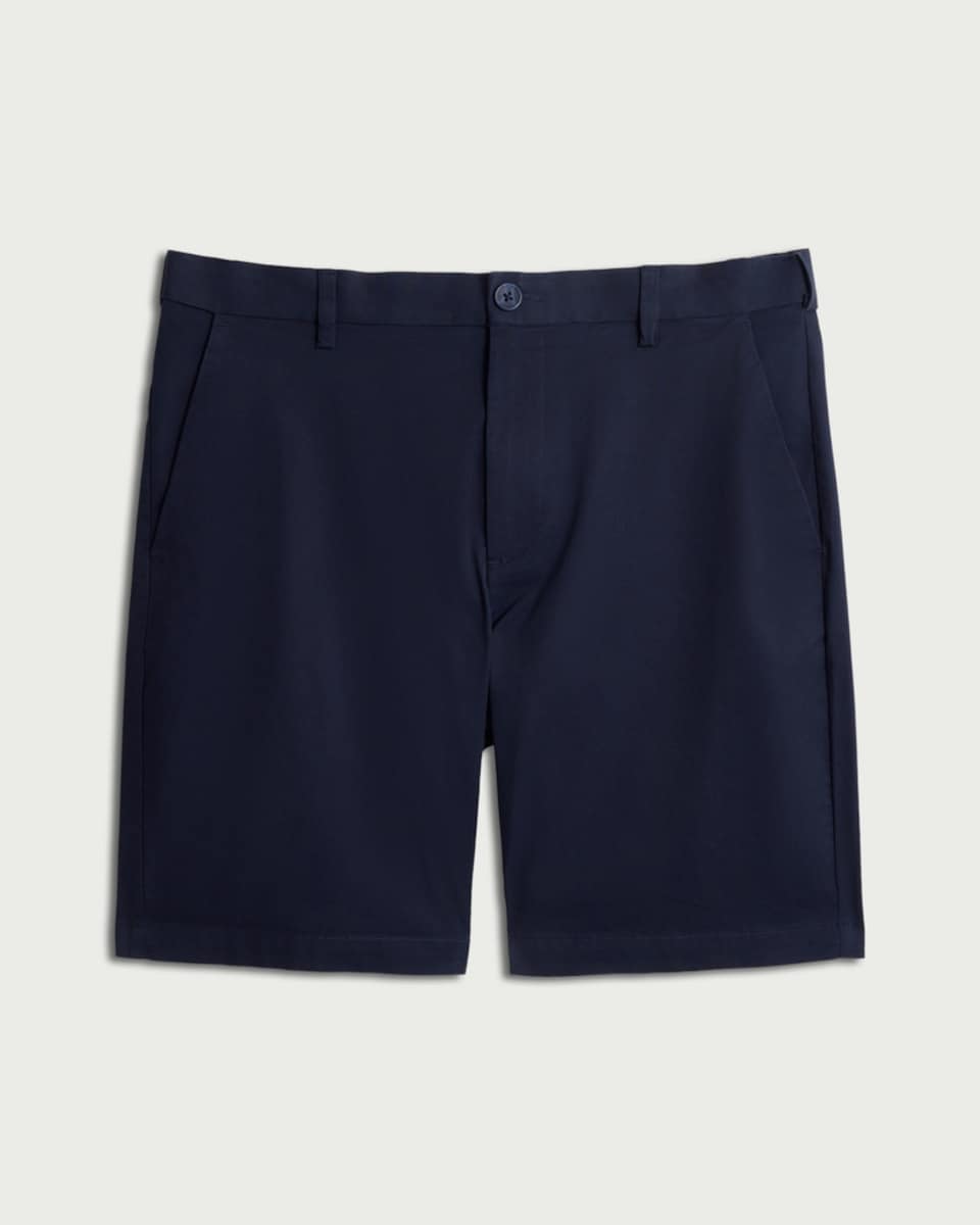 image 1 of F&F Cotton Rich FREEFIT® Lightweight Tailored Shorts in Navy