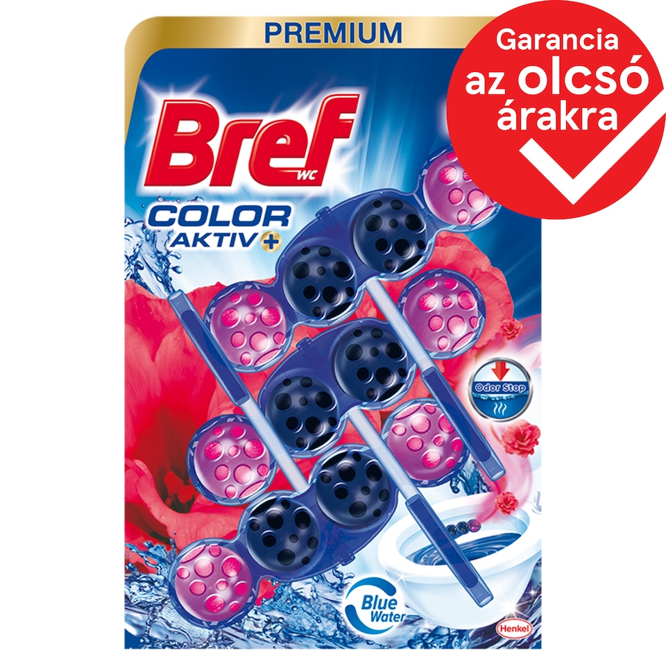 image 1 of Bref Color Aktiv Flower Toilet Block 3 x 50 g