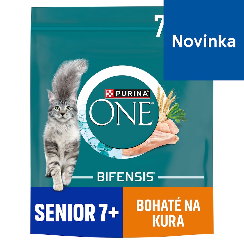 Purina ONE Bifensis Senior 7+ granule pre mačky kura 750 g