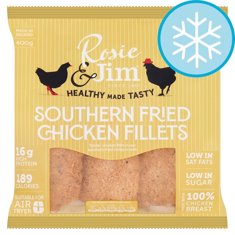 Rosie And Jim Gluten Free Southern Fried Chicken Fillets 400G