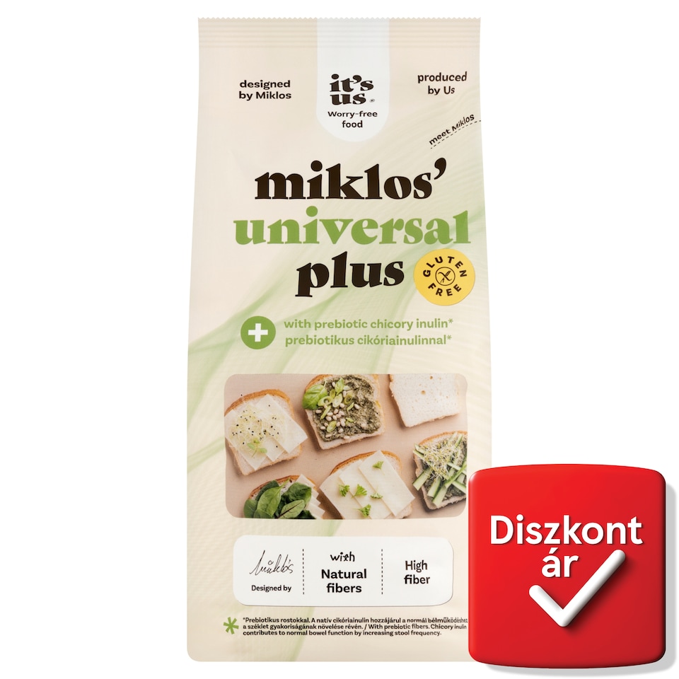 It's Us gluténmentes univerzális lisztkeverék prebiotikus cikóriainulinnal 1 kg