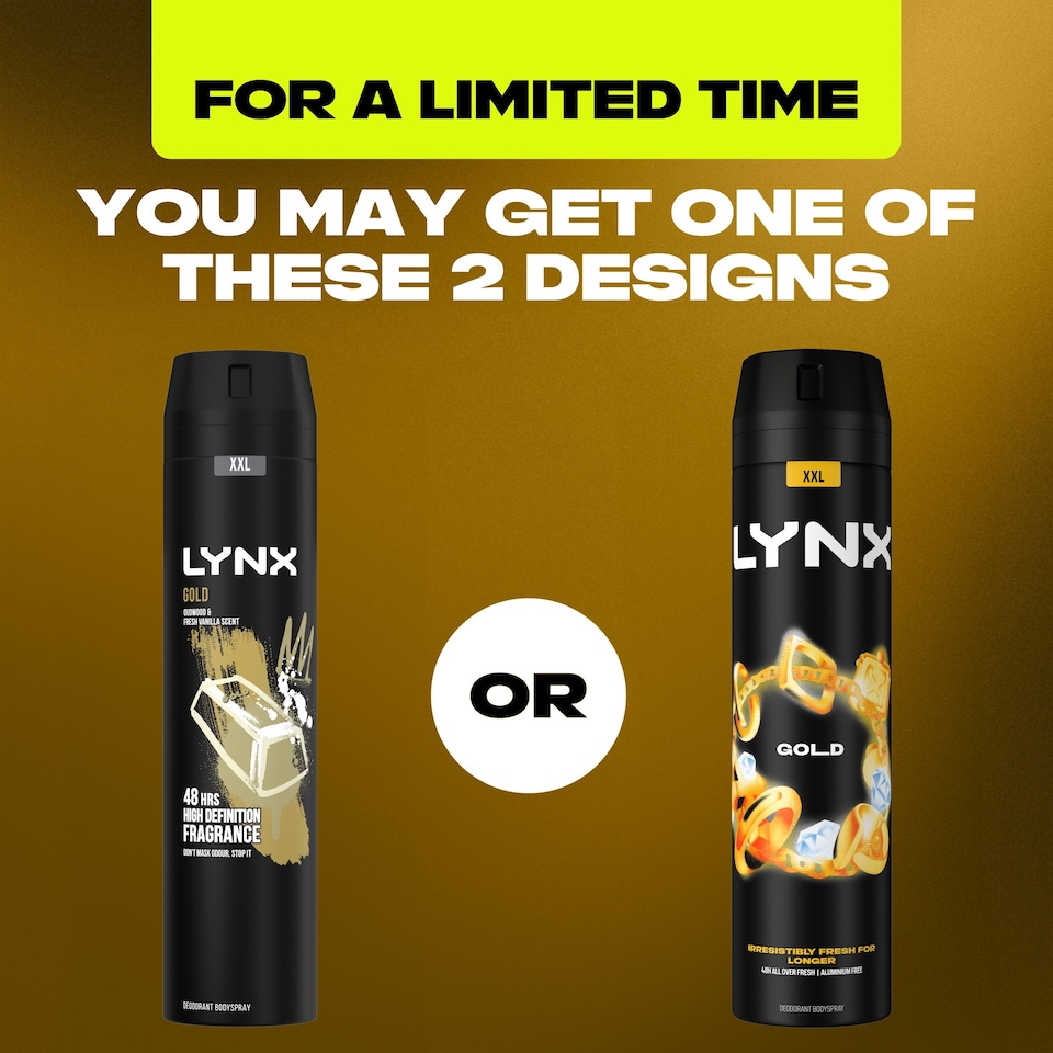 image 1 of Lynx Gold 48h Deodorant Body spray 250ml