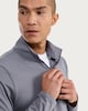 image 1 of F&F Active EVERYHOUR Regular Fit Half Zip Long Sleeved Top  in Grey