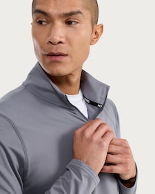 F&F Active EVERYHOUR Soft Touch Half Zip Long Sleeved Top  in Grey