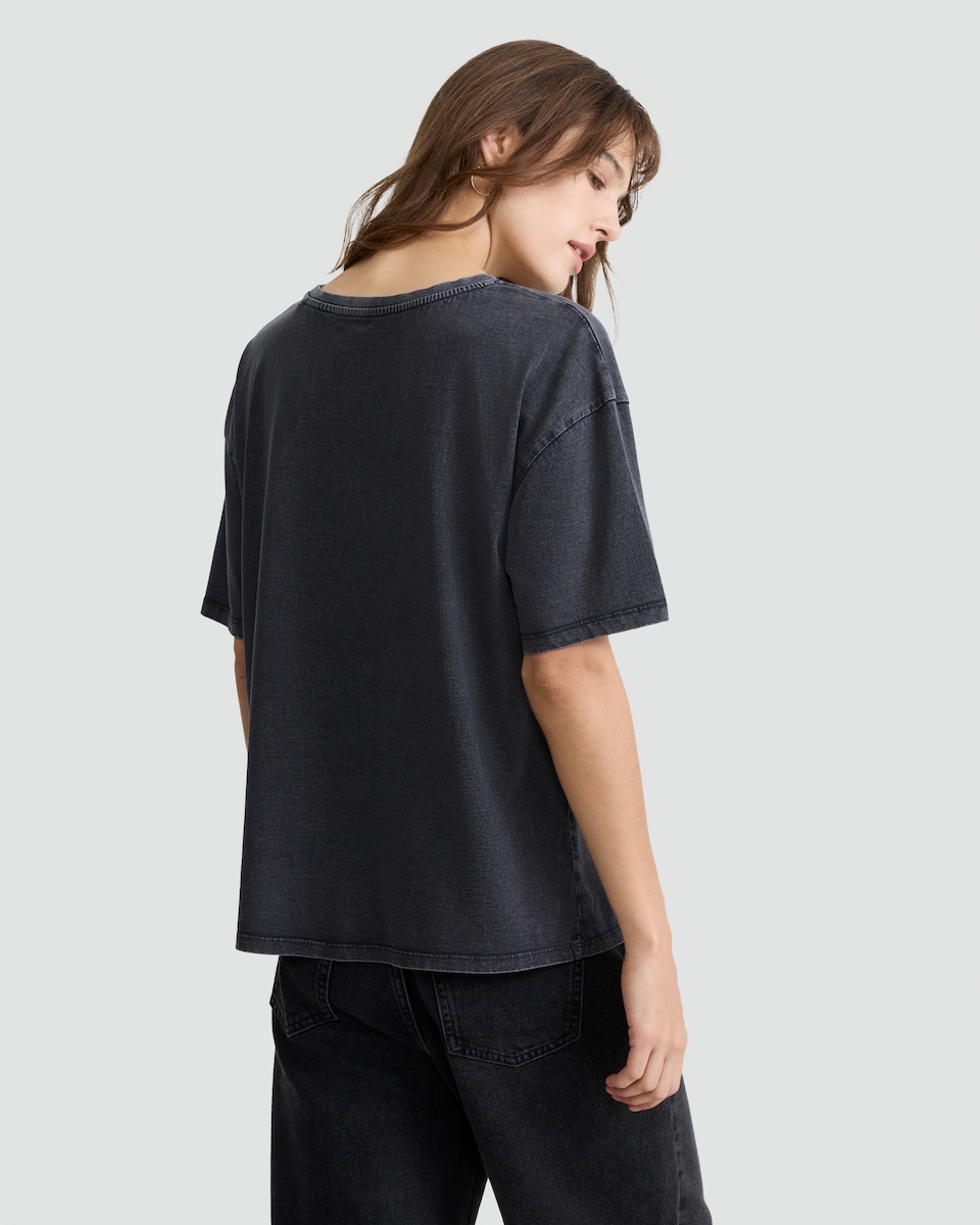 image 1 of Stranger Things Pure Cotton Flame Print T-Shirt in Grey