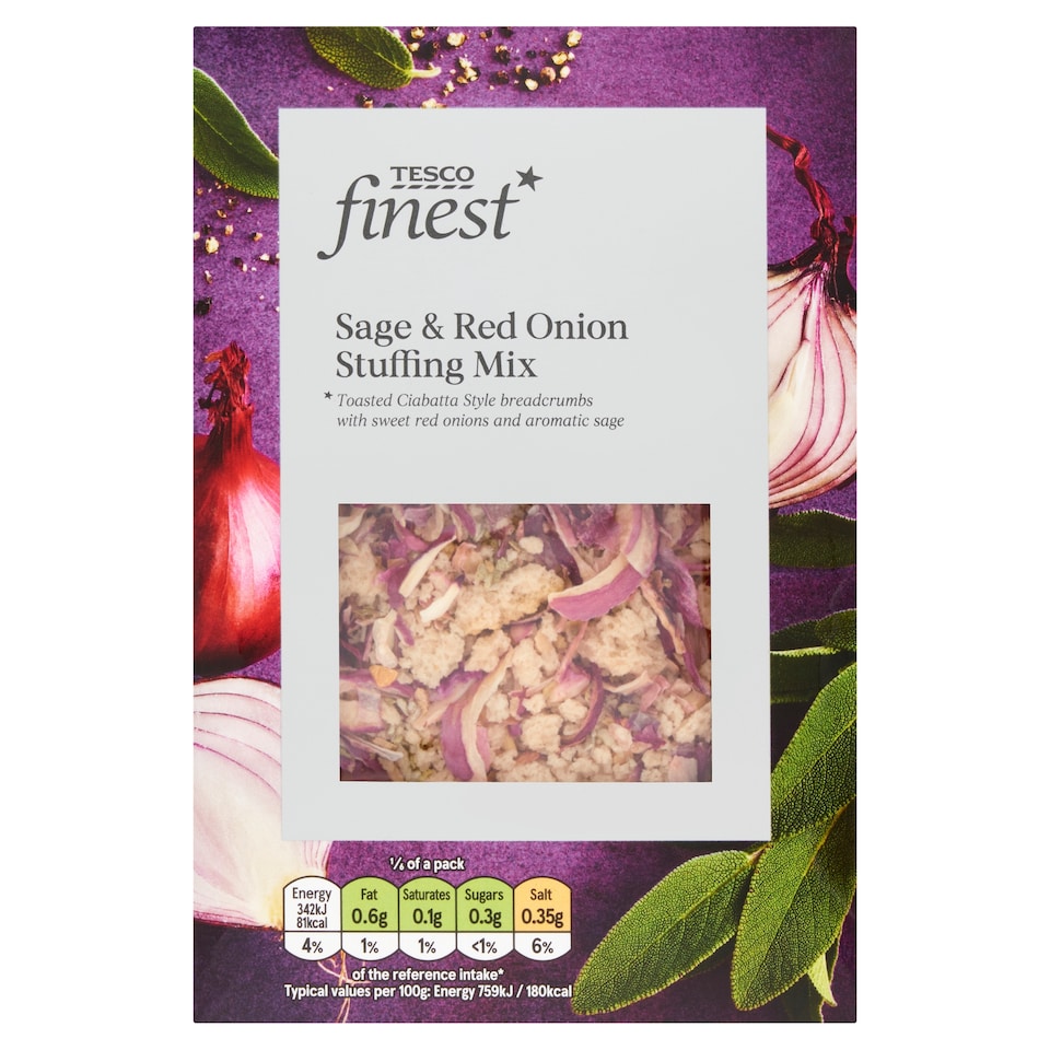 Tesco Finest Sage & Red Onion Stuffing 130G
