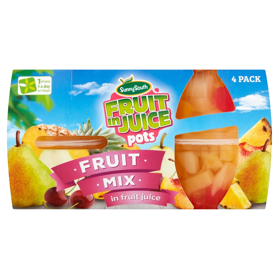 Sunny South Fruit Budies Fruit Mixin Fruit Juice 4Pkx120g