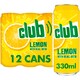 image 1 of Club Lemon Cans 12 x 330ml