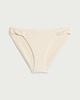 image 4 of F&F Textured High Leg Bikini Bottoms in Cream