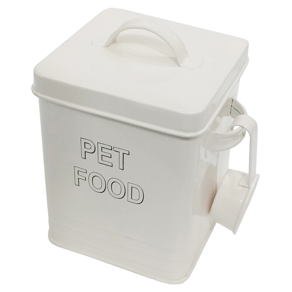 Tesco Pet Food Metal Cannister Small