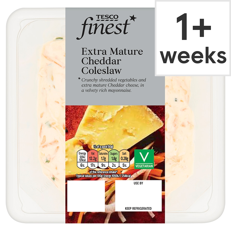 Tesco Finest Extra Mature Cheddar Coleslaw 250g