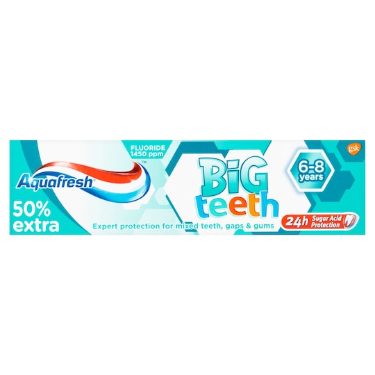 Aquafresh Big Teeth Toothpaste 75Ml Tesco Groceries