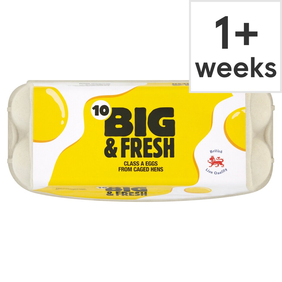 Big & Fresh Mixed Sized Eggs 10 Pack Tesco Groceries