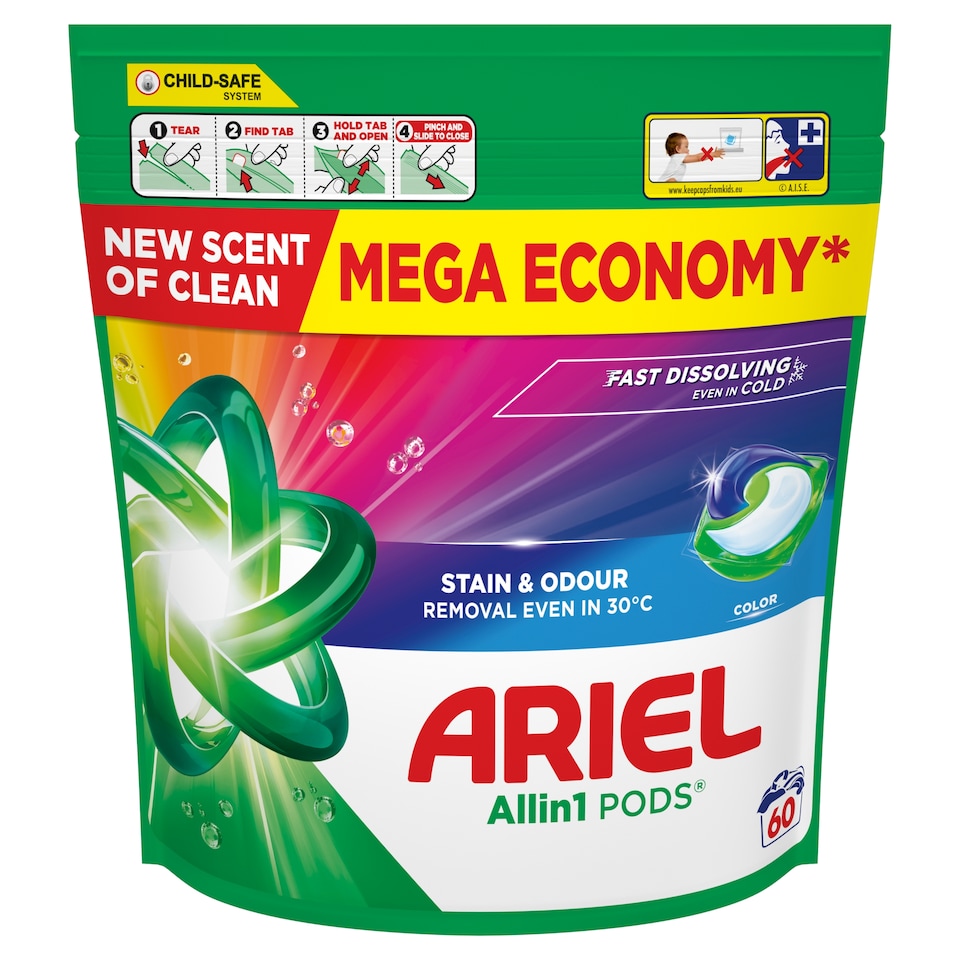 obrázok 1 z Ariel Allin1 PODS, Tekutý prací prostriedok v kapsulách, 60 praní