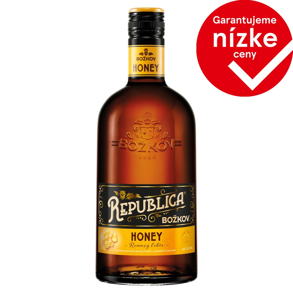 Božkov Republica Honey Rum Liqueur 33% 0.7 L
