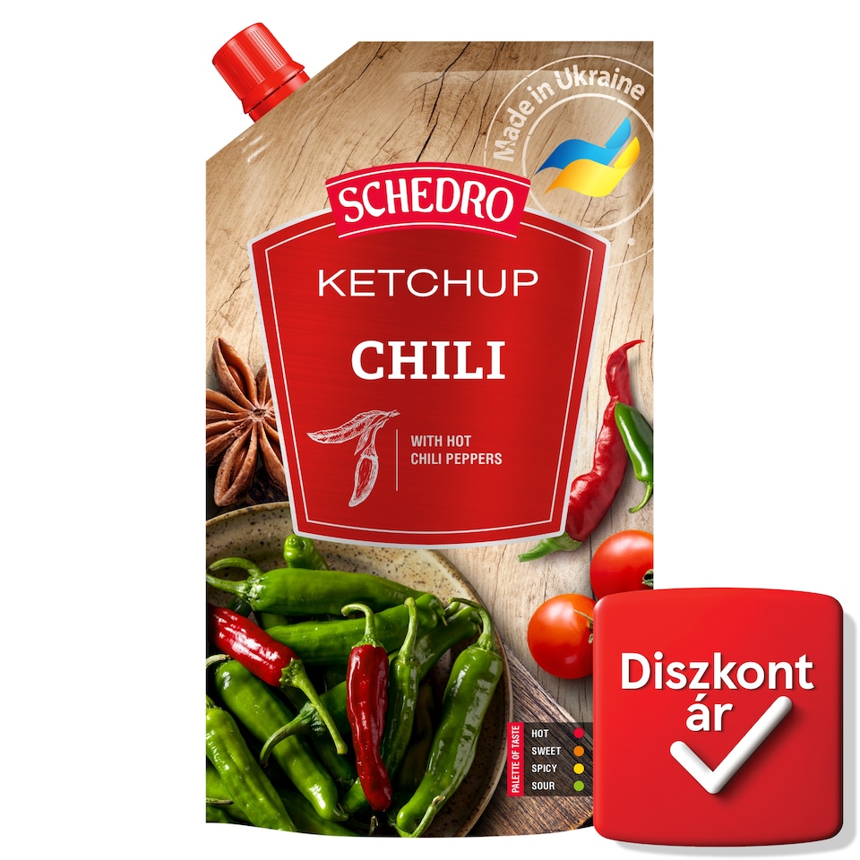 Schedro paradicsom ketchup chilis ízesítéssel 250 g