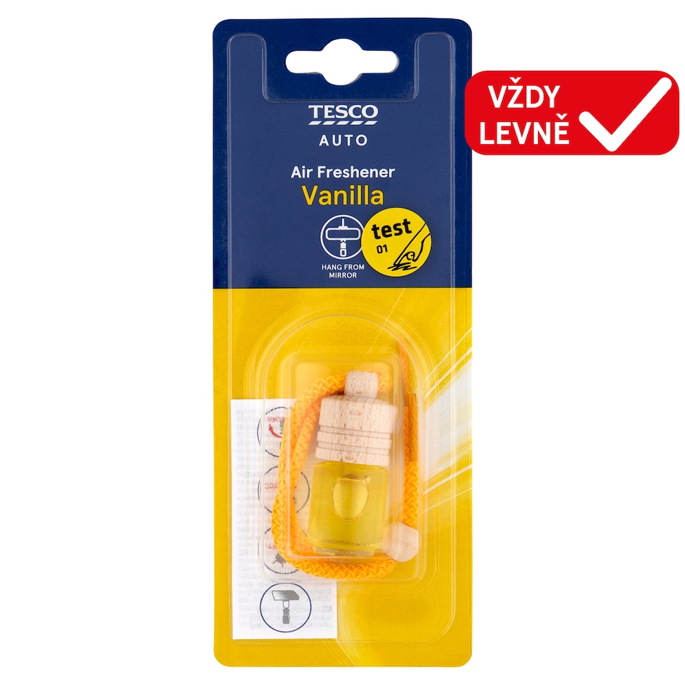 Tesco Auto Osvěžovač vzduchu vůně vanilka 5ml