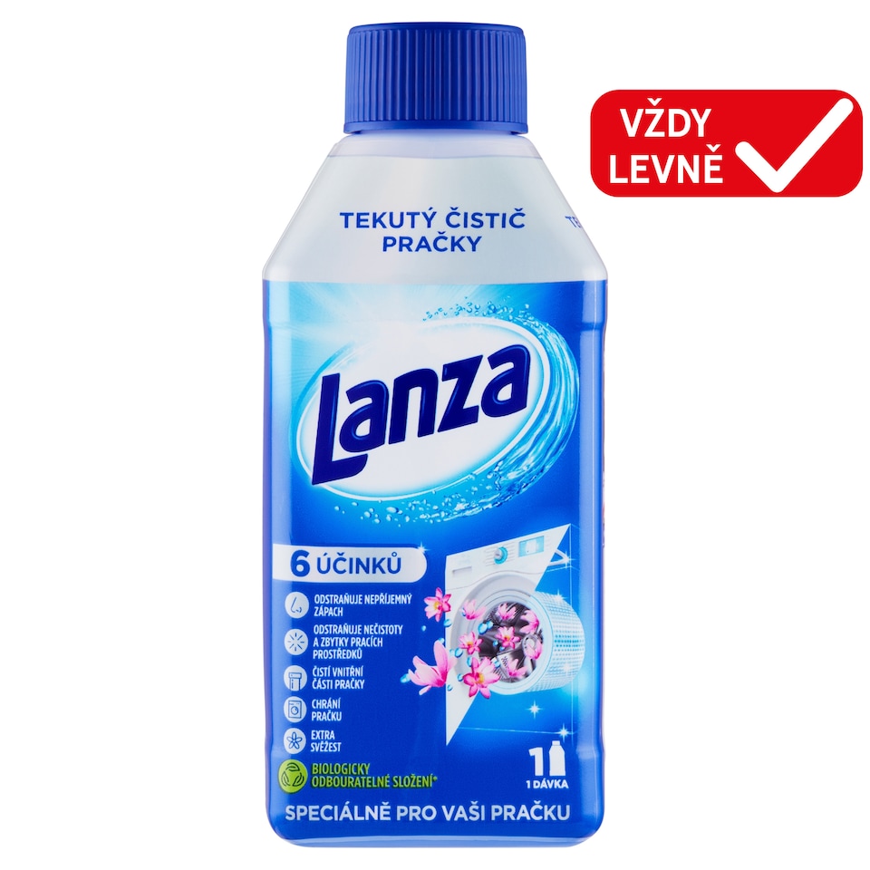 image 1 of Lanza Liquid Washing Machine Cleaner Fresh Scent 250ml