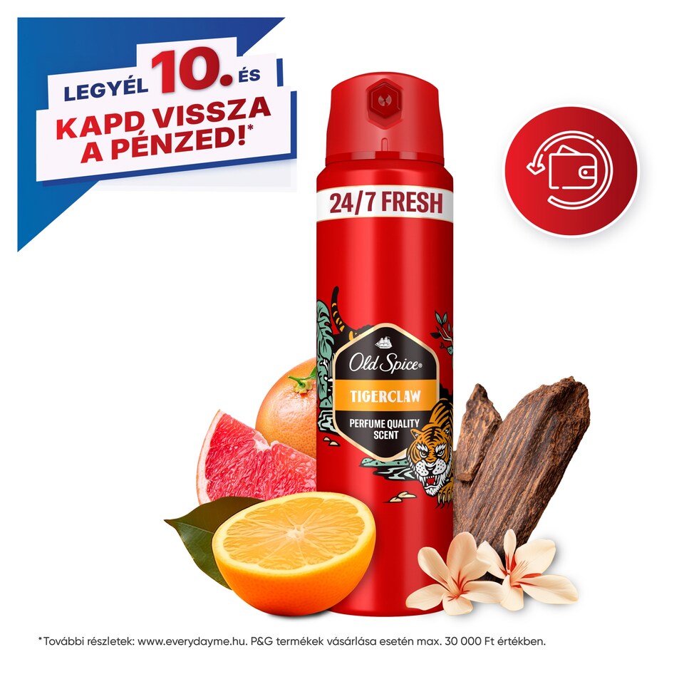 Old Spice Tiger Claw Deo Spray Férfiaknak, 200 ml 1. kép