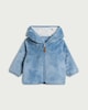 image 1 of F&F Baby Fleece Hooded Jacket in Blue