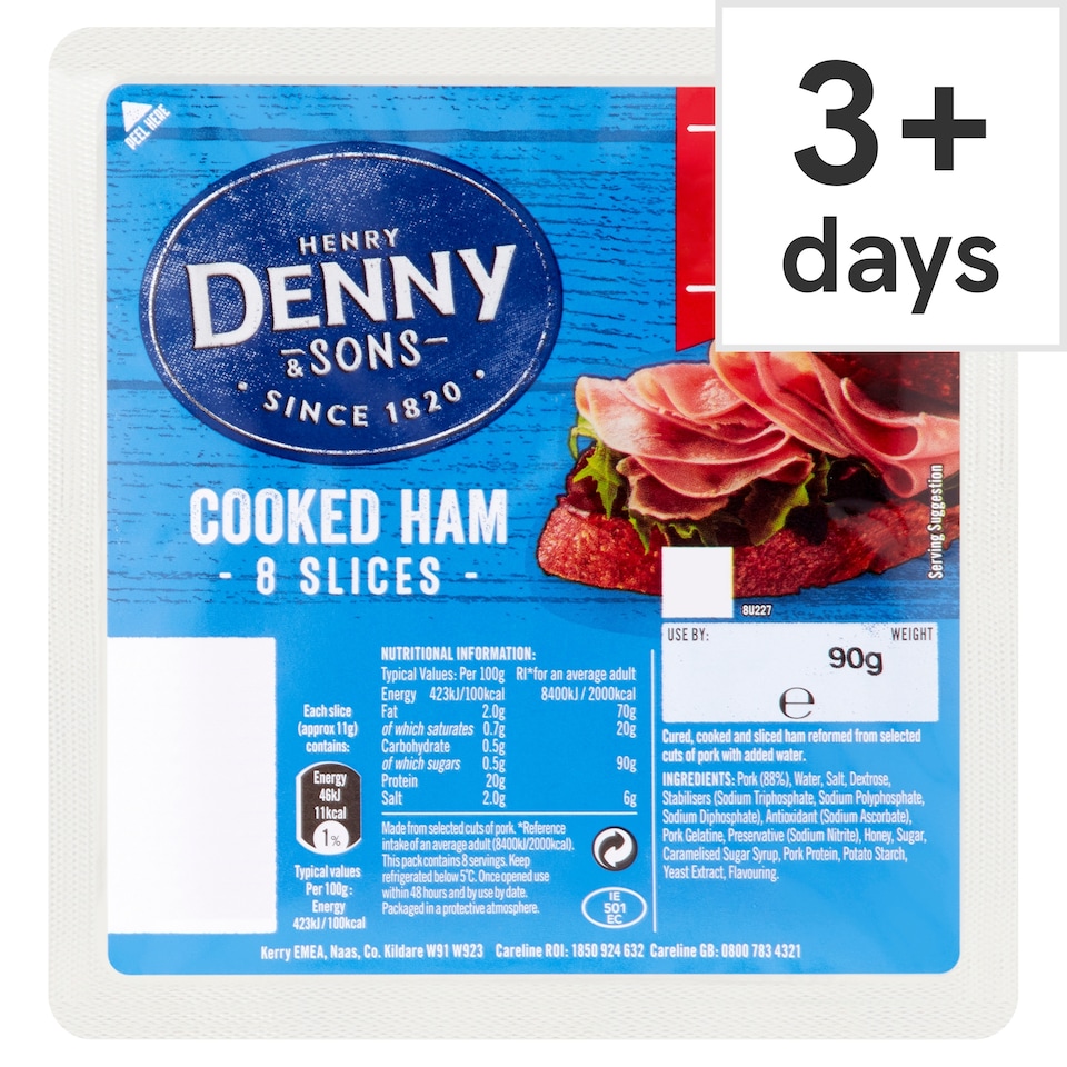 Henry Denny & Sons Dennys Cooked Ham 90G