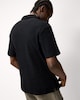 image 3 of F&F Textured Short Sleeved Collared Shirt in Black