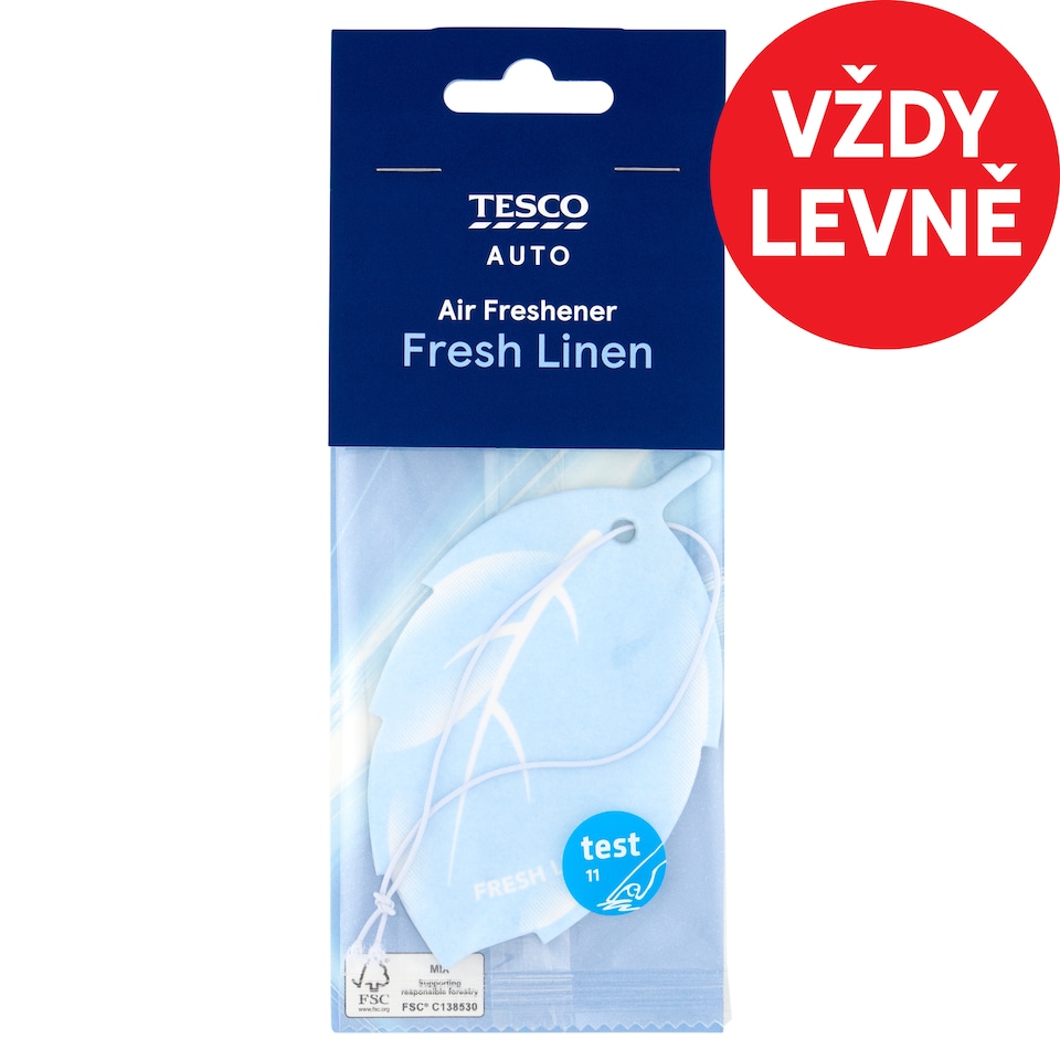Tesco Auto Osvěžovač vzduchu vůně čerstvě vyprané prádlo 1 ks