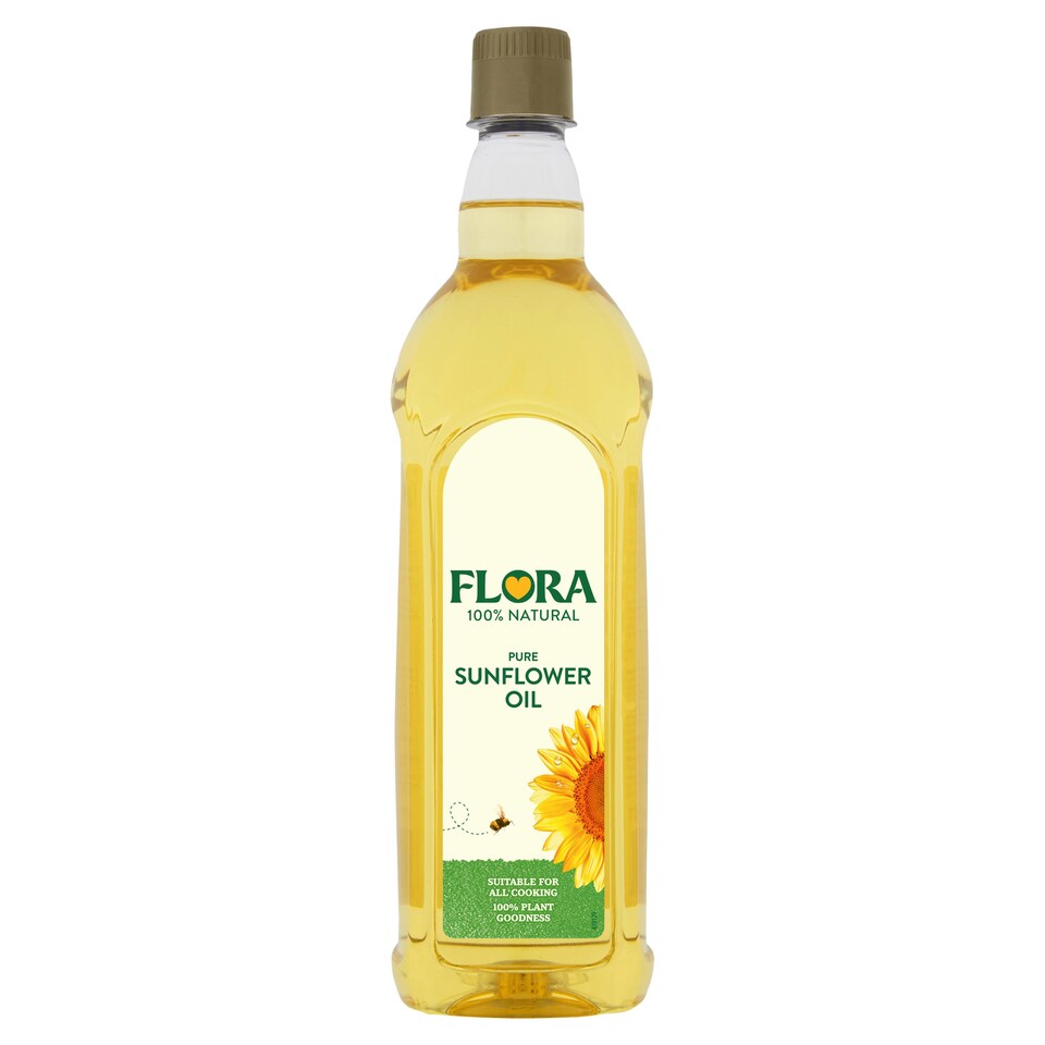 Flora Pure Sunflower Oil 1L Tesco Groceries