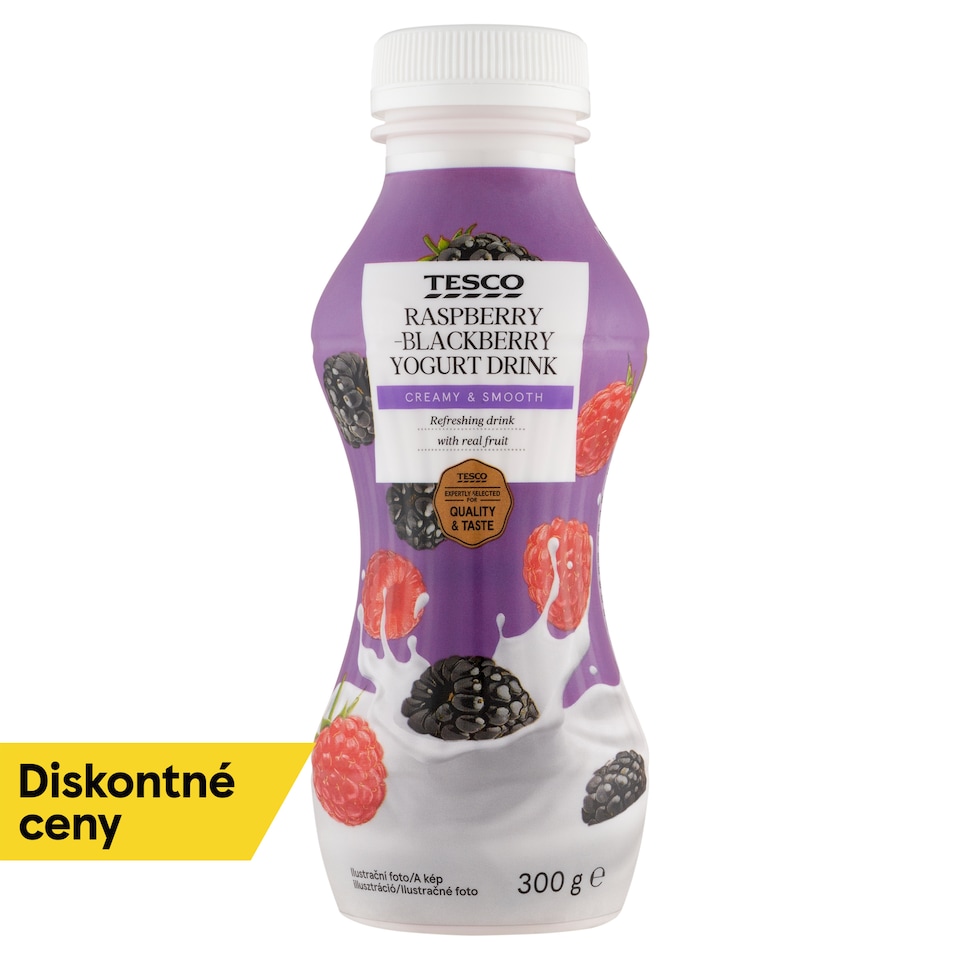 Tesco Raspberry-Blackberry Yogurt Drink 300 g