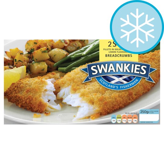 Swankies Lemon Breaded Sole 250G Tesco Groceries