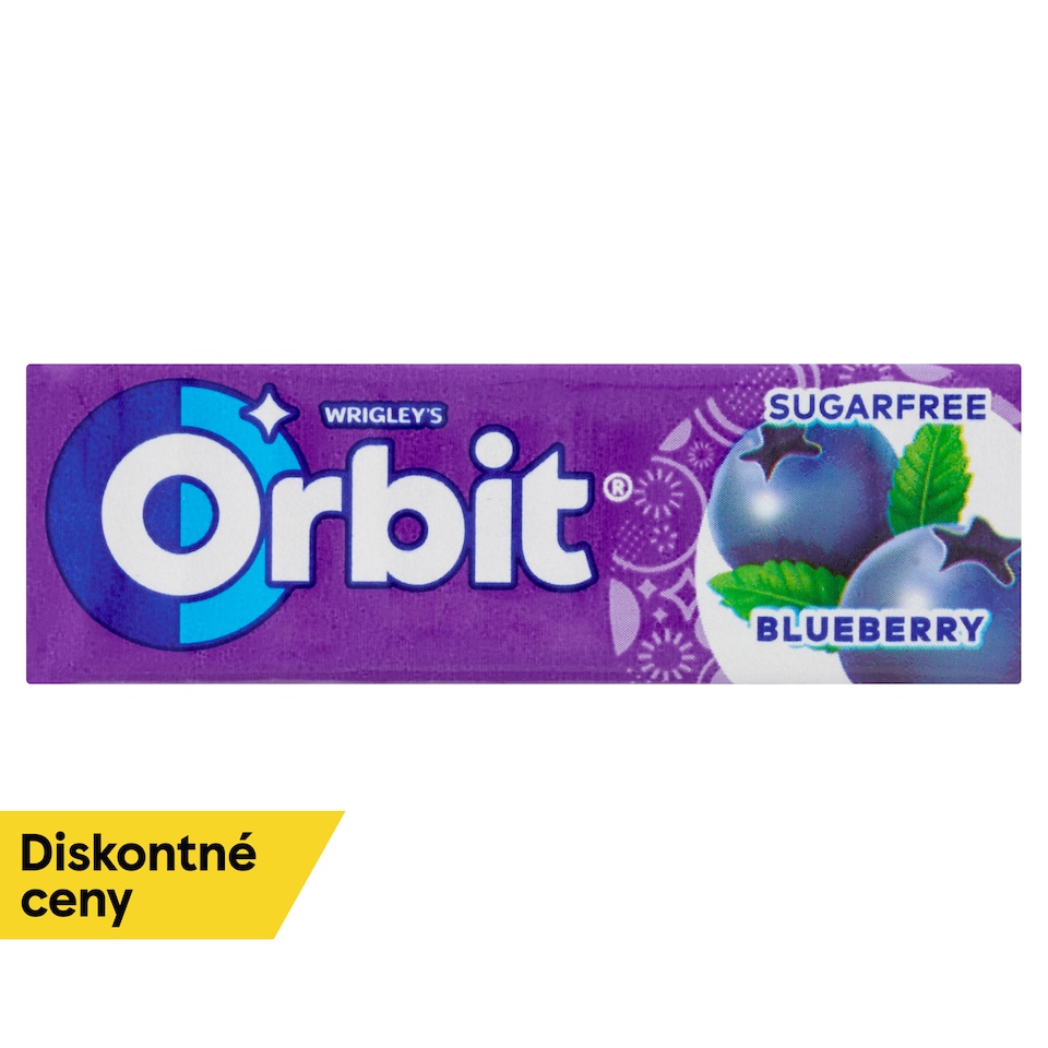 obrázok 1 z Wrigley's Orbit Blueberry žuvačka bez cukru s čučoriedkovou príchuťou 10 ks 14 g