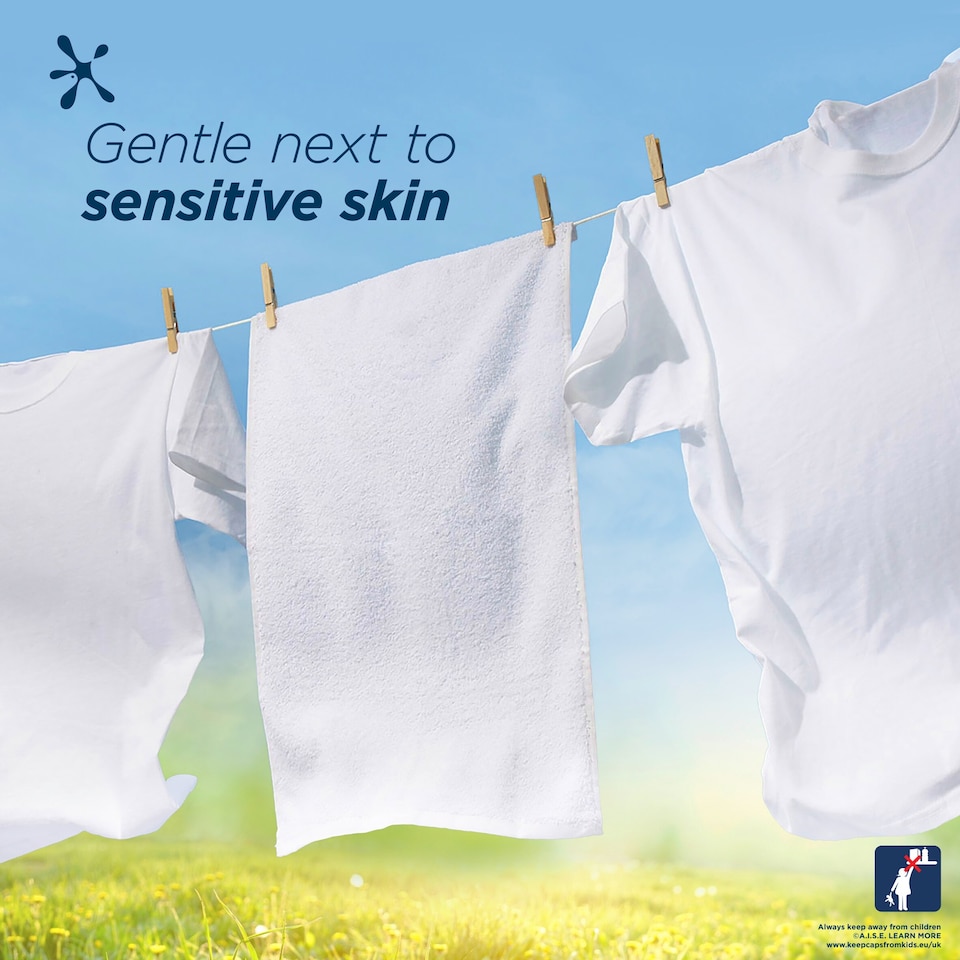 image 1 of Persil Non Bio 3 in 1 Sensitive Laundry Washing Detergent Capsules 58 washes 1223g