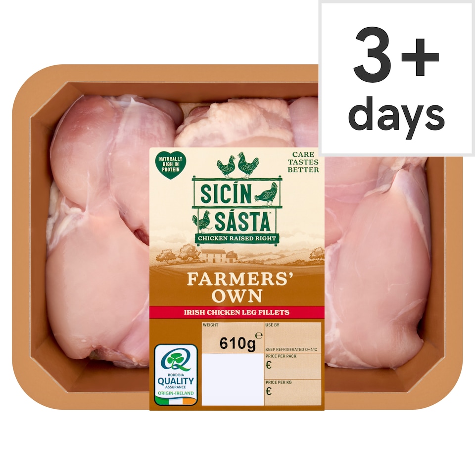 Sicín Sásta Fresh Class A Irish Chicken Leg Fillets 610g