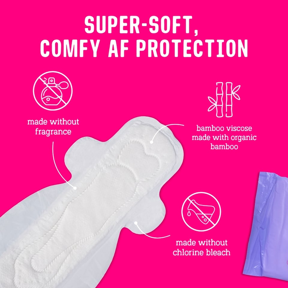 image 1 of Flo 10 Bamboo Ultra Long Night Pads