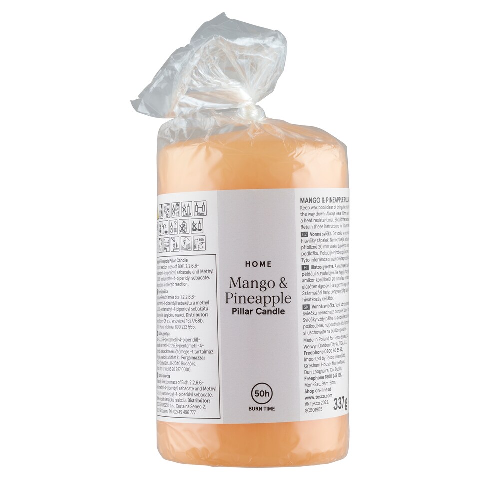 Tesco Home Mango & Pineapple vonná sviečka 337 g