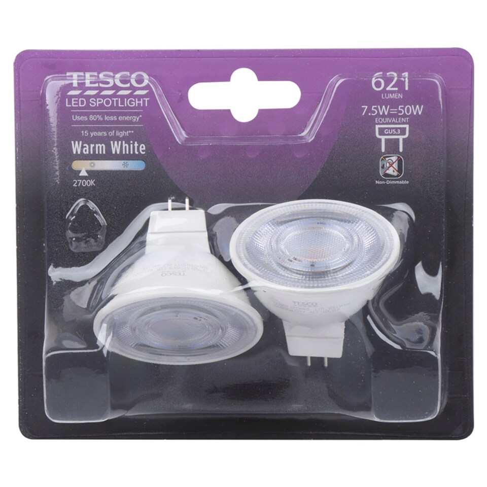 Tesco LED 50W GU5.3 2 Pack
