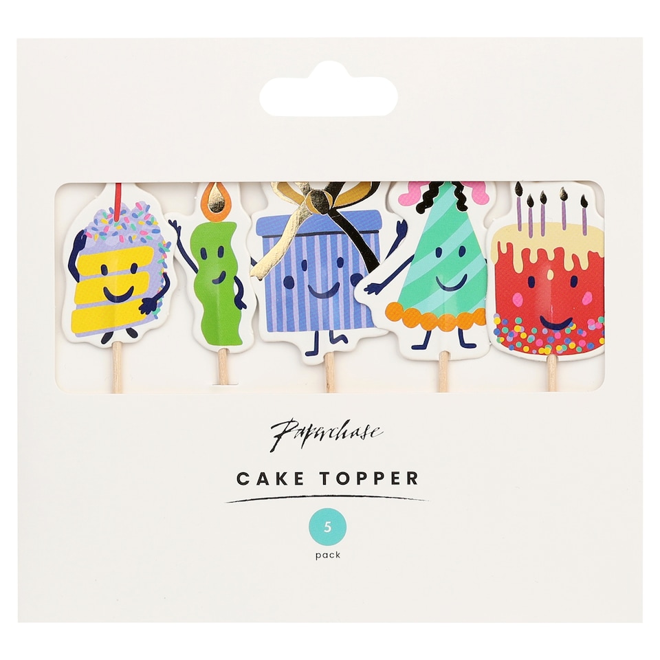 Paperchase cake Toppers Rainbow