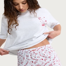 Peanuts Snoopy Pure Cotton Pyjama Set in Multi Grey