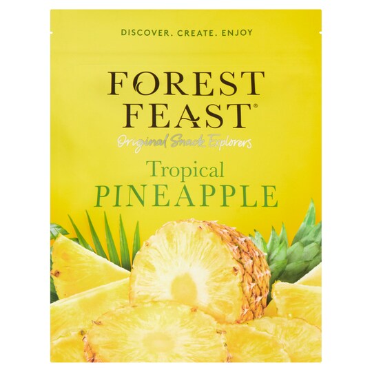 Forest Feast Tropical Dried Pineapple 120G Tesco Groceries