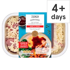 Tesco Hunters Gammon Steaks 345G