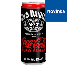 Jack Daniel's and Coca-Cola Zero 330 ml