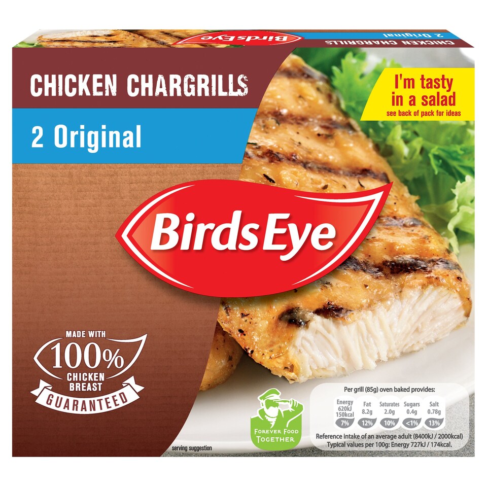 Birds Eye Original Chicken Chargrills 2 Pack 182g