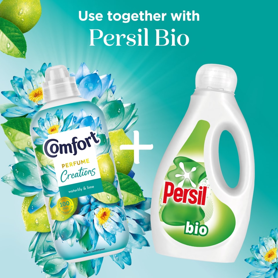 image 1 of Comfort Creations Fabric Conditioner Waterlily And Lime 30W 900Ml