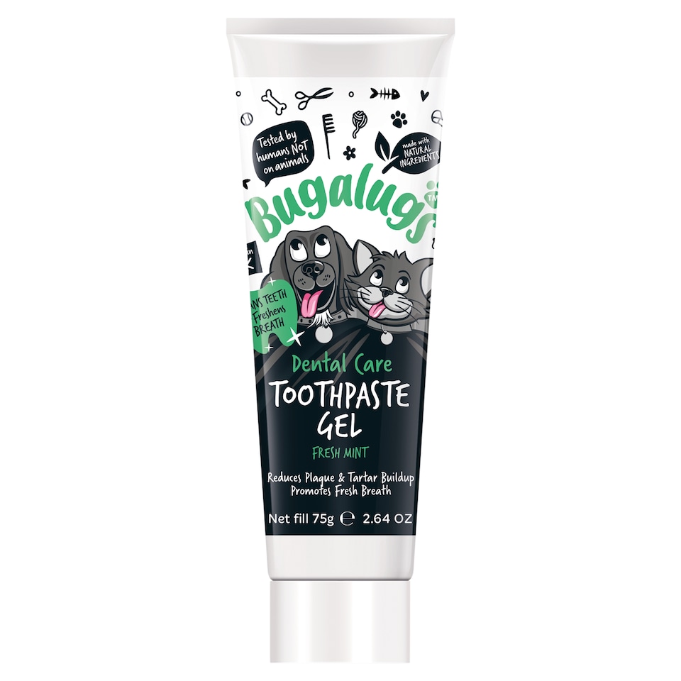 Bugalugs Dental Care Tooth Paste Gel Fresh Mint Dog & Cat 75g