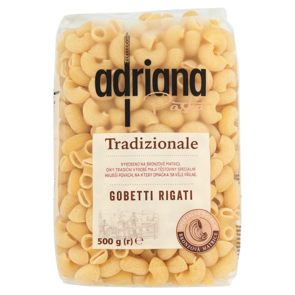 obrázok 1 z Adriana Pasta Tradizionale Gobetti Rigati cestovina semolinová sušená 500 g